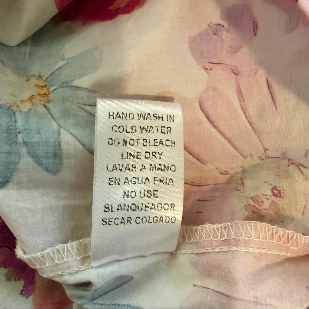 Entro Penny Floral Tie-Neck Blouse XL - Picture 10 of 10